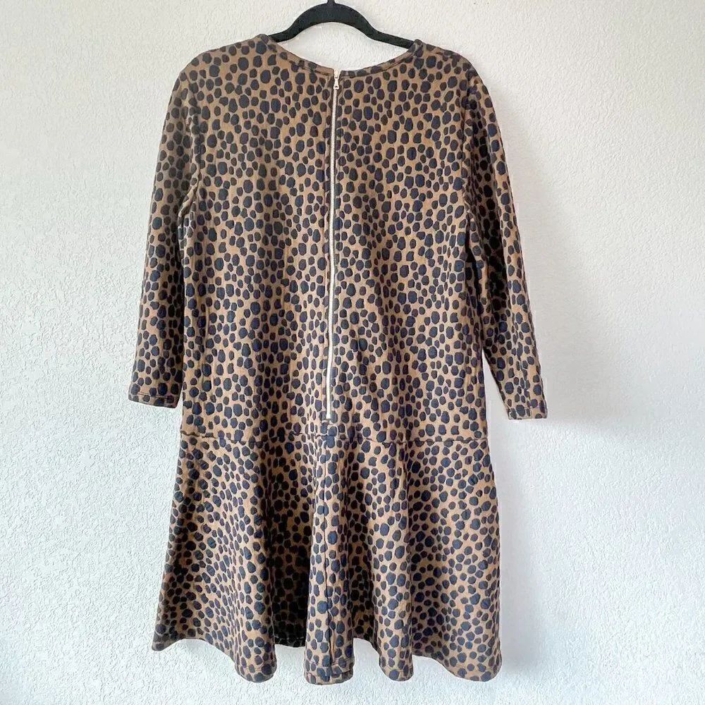 Loft Drop Waist Leopard Print Dress - NWT! Size Large - Picture 6 of 7